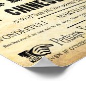 ヴィンテージカスタム中国のドクター徴候 ポスター (角)