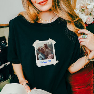 ヴィンテージカスタム写真と年のギフト トライブレンドTシャツ