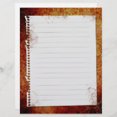 ヴィンテージカスタム古型レシピバインダーインサート (正面/裏面)