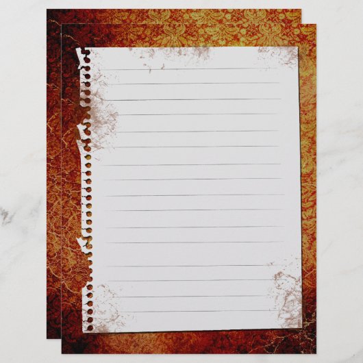 ヴィンテージカスタム古型レシピバインダーインサート (正面/裏面)