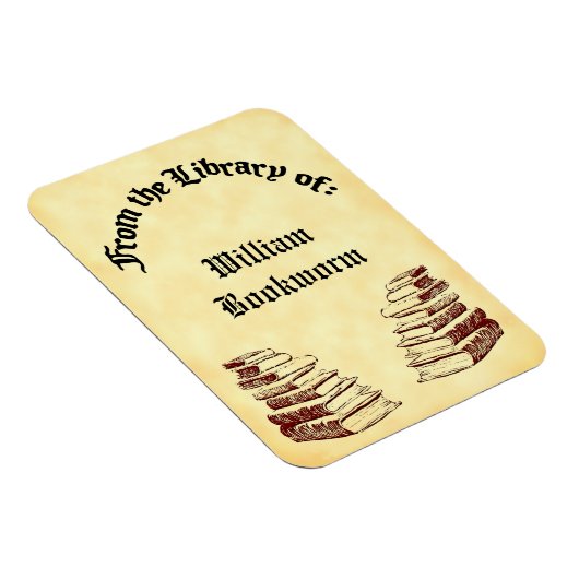 ヴィンテージカスタム図書の図書館からマグネット マグネット (右側)