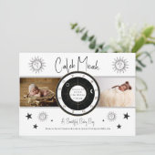 ヴィンテージカスタム太陽サイン&月の誕生発表 招待状 (スタンド正面)