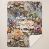 ヴィンテージカスタム山花の退職金 シェルパブランケット (正面)