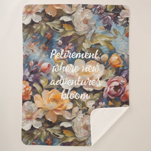 ヴィンテージカスタム山花の退職金 シェルパブランケット (正面)