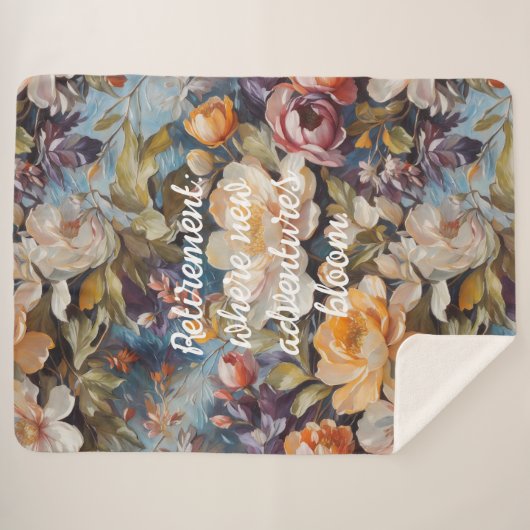 ヴィンテージカスタム山花の退職金 シェルパブランケット (正面(横))