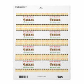 ヴィンテージカスタム手作りチーズラベル ラベル (フルシート)