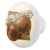 ヴィンテージカスタム桃レトロフルーツオールドスクール セラミックノブ (右)