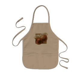 ヴィンテージカスタム桃レトロフルーツオールドスクール 子供用エプロン