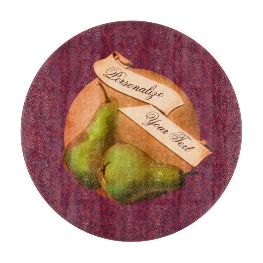 ヴィンテージカスタム梨レトロフルーツオールドスクール カッティングボード (正面)