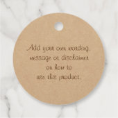 ヴィンテージカスタム段ボール手作り フェイバータグ (裏面)