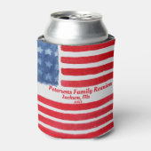 ヴィンテージカスタム水彩愛国ファミリー懇親会 缶クーラー (缶正面)