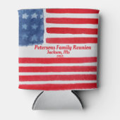 ヴィンテージカスタム水彩愛国ファミリー懇親会 缶クーラー (正面)