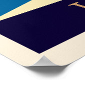 ヴィンテージカスタム湖またはビーチポスター ポスター (角)