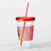 ヴィンテージカスタム漫画ブックアーポップ・アートのトスタイルBAM! アクリルタンブラー (裏面)