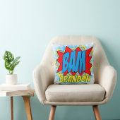 ヴィンテージカスタム漫画ブックアーポップ・アートのトスタイルBAM! クッション (椅子)