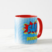 ヴィンテージカスタム漫画ブックアーポップ・アートのトスタイルBAM! マグカップ (正面右)