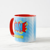 ヴィンテージカスタム漫画ブックアーポップ・アートのトスタイルBAM! マグカップ (正面左)