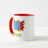 ヴィンテージカスタム漫画ブックアーポップ・アートのトスタイルBAM! マグカップ (正面左)