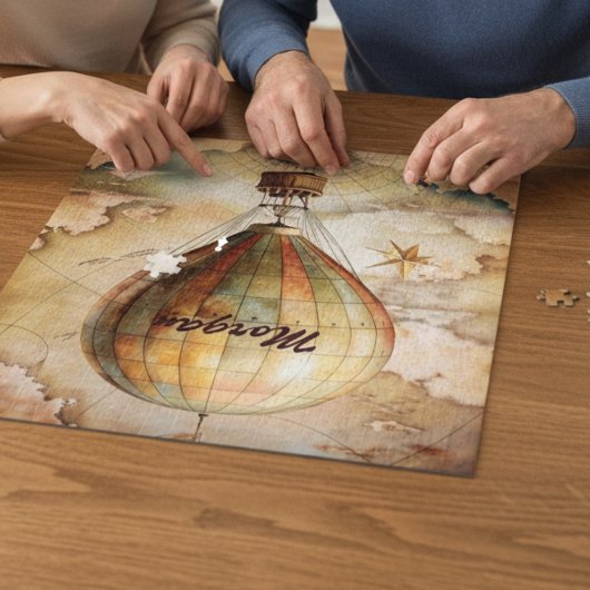 ヴィンテージカスタム熱気球 | アンティーク旅行 ジグソーパズル