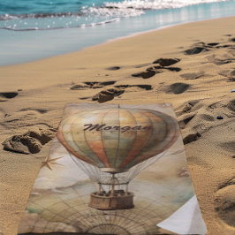 ヴィンテージカスタム熱気球 | アンティーク旅行 ビーチタオル