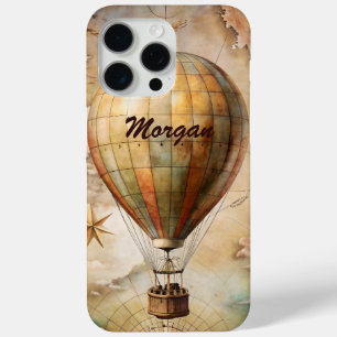 ヴィンテージカスタム熱気球 アンティーク旅行 iPhone 15 PRO MAXケース
