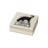 ヴィンテージカスタム猫ブック ラバースタンプ (スタンプ)