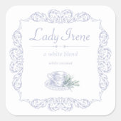 ヴィンテージカスタム白茶ラベル スクエアシール (正面)