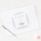 ヴィンテージカスタム白茶ラベル スクエアシール (封筒)