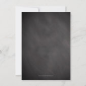 ヴィンテージカスタム石板シャルボードバースデーパーティー 招待状 (裏面)