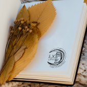 ヴィンテージカスタム神秘的な月の本 ラバースタンプ