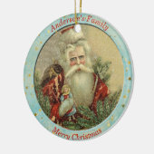 ヴィンテージカスタム聖ニコラスとギフトクリスマス セラミックオーナメント (左)