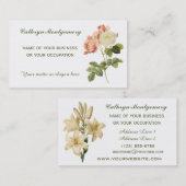 ヴィンテージカスタム花名刺 名刺 (正面/裏面)