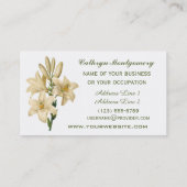 ヴィンテージカスタム花名刺 名刺 (裏面)