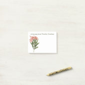 ヴィンテージカスタム花Post-Itノート3 ポストイット (デスク上)