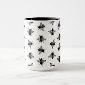 ヴィンテージカスタム蜂の背景色 マグカップ (中央)