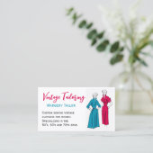 ヴィンテージカスタム衣類仕立て名刺 名刺 (スタンド正面)