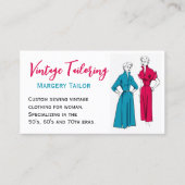 ヴィンテージカスタム衣類仕立て名刺 名刺 (正面)