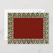 ヴィンテージカスタム装飾空白ののペー縁どジ1869 ポストカード (正面/裏面)