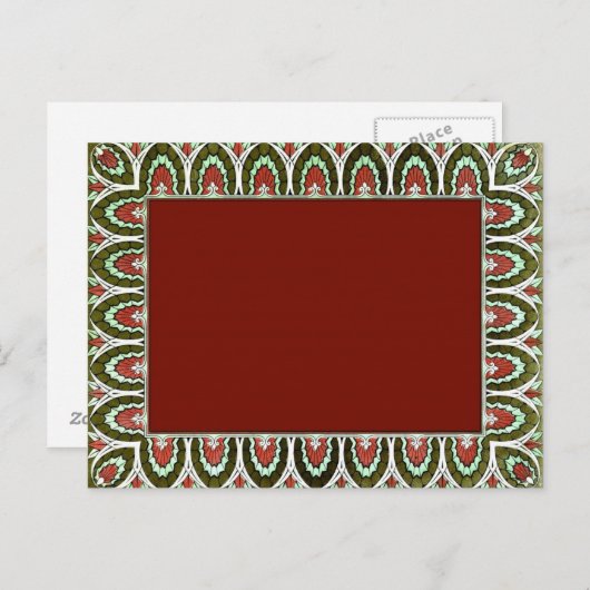 ヴィンテージカスタム装飾空白ののペー縁どジ1869 ポストカード (正面/裏面)