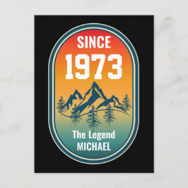 ヴィンテージカスタム誕生日ザレジェンドマウンテンスタイル ポストカード
