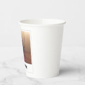 ヴィンテージカスタム顔パーソナライズされた紙パーティーカップ 紙コップ (左)