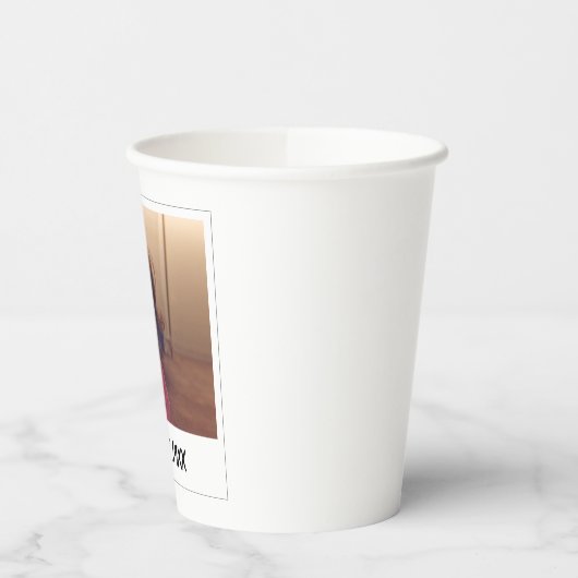 ヴィンテージカスタム顔パーソナライズされた紙パーティーカップ 紙コップ (左)