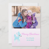 ヴィンテージカスタム鹿フォトホリデーカード シーズンカード (正面)