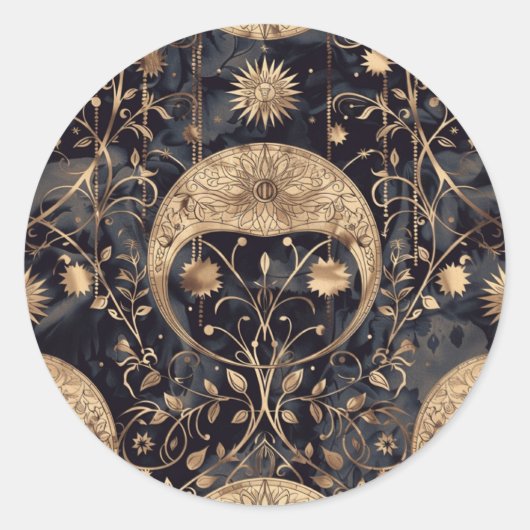 ヴィンテージカスタム《星座》乙女座封筒シール ラウンドシール (正面)