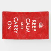 ヴィンテージカスタムKeep Calm and Carry Onカスタマイズ 横断幕 (横)