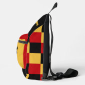 ヴィンテージカスタムmotobike 60sブラックマスタードレッド スリングバッグ (右)