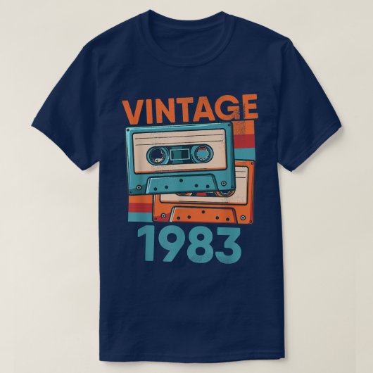 ヴィンテージカセクラシックット1983年39歳パー Tシャツ (デザイン正面)