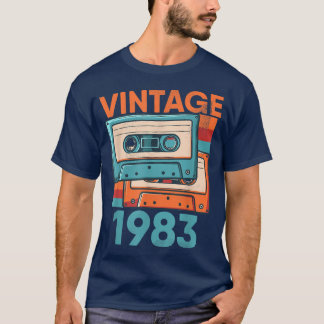 ヴィンテージカセクラシックット1983年39歳パー Tシャツ