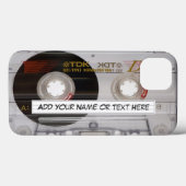 ヴィンテージカセットテープの外観 Case-Mate iPhoneケース (裏面 (横))