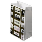 ヴィンテージカセットテープイラストレーション抱き枕 スモールペーパーバッグ (裏面アングル)